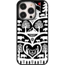 Coque iPhone 14 Pro - Poya Suisse 2 noir