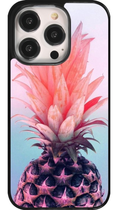 iPhone 14 Pro Case Hülle - Purple Pink Pineapple