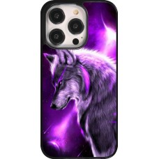 Coque iPhone 14 Pro - Purple Sky Wolf