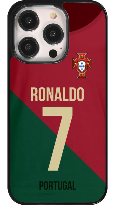 Coque iPhone 14 Pro - Football shirt Ronaldo Portugal
