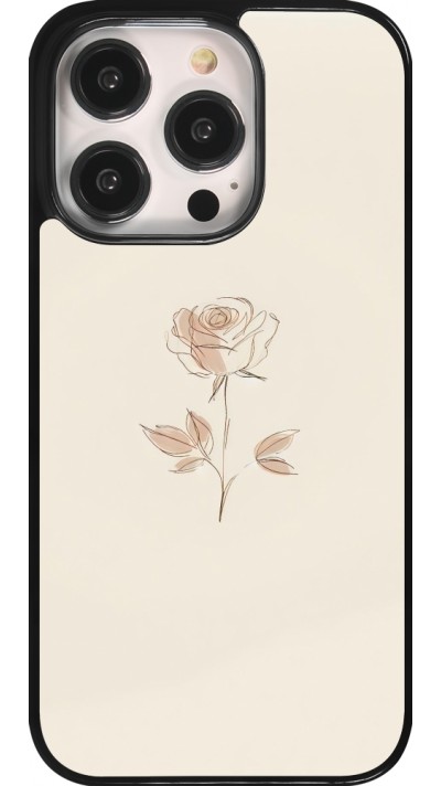 Coque iPhone 14 Pro - Sable Rose Minimaliste