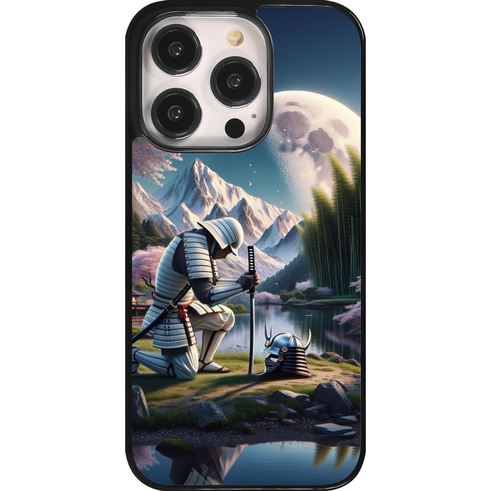 iPhone 14 Pro Case Hülle - Samurai Katana Mond
