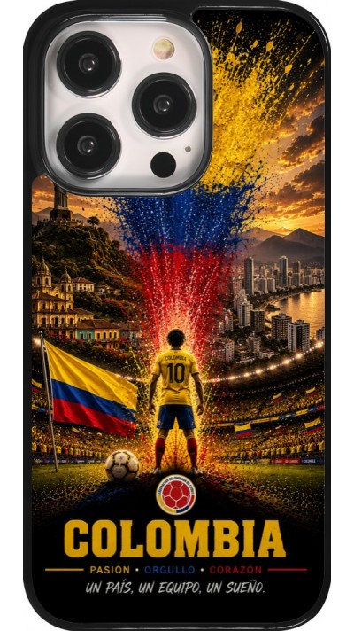 Coque iPhone 14 Pro - Football Colombie splash 2026