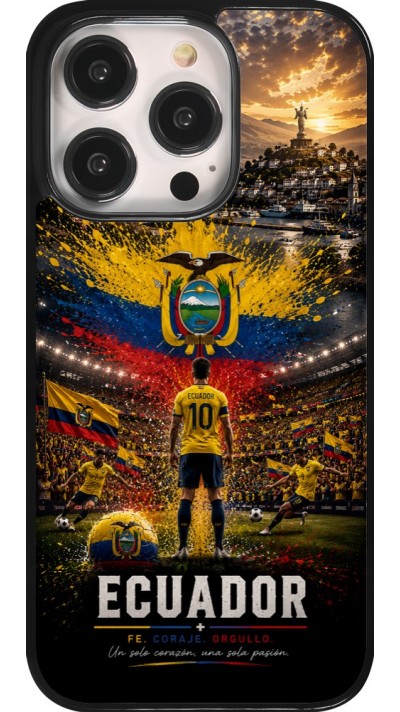 Coque iPhone 14 Pro - Football Équateur splash 2026