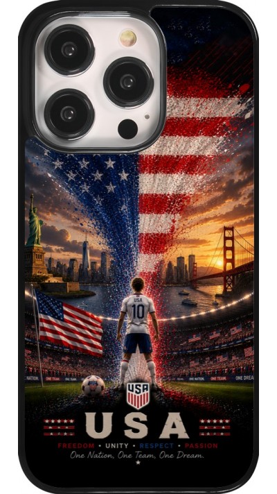 Coque iPhone 14 Pro - Football États-Unis splash 2026