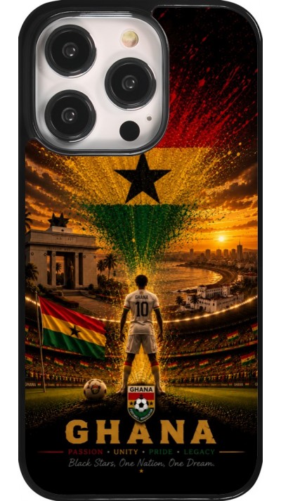 Coque iPhone 14 Pro - Football Ghana splash 2026