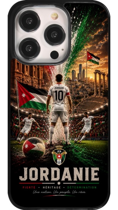 Coque iPhone 14 Pro - Football Jordanie splash 2026