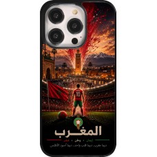 Coque iPhone 14 Pro - Football Maroc splash 2026