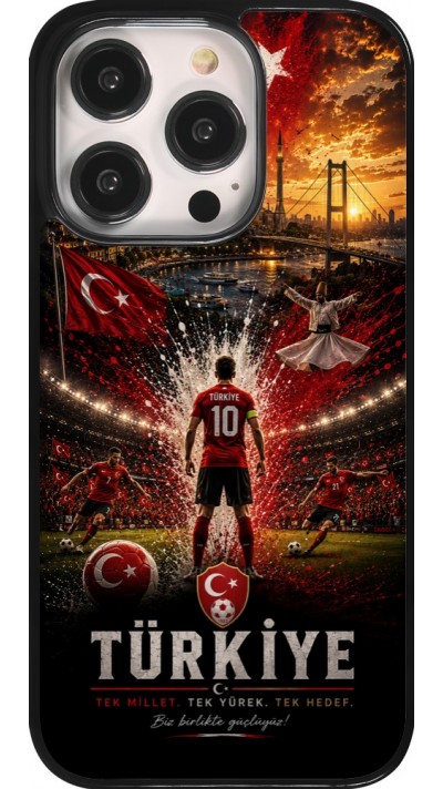 Coque iPhone 14 Pro - Football Turquie splash 2026