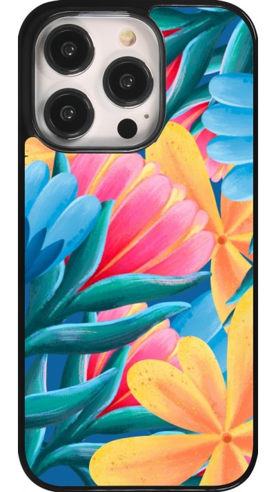 iPhone 14 Pro Case Hülle - Spring 23 colorful flowers