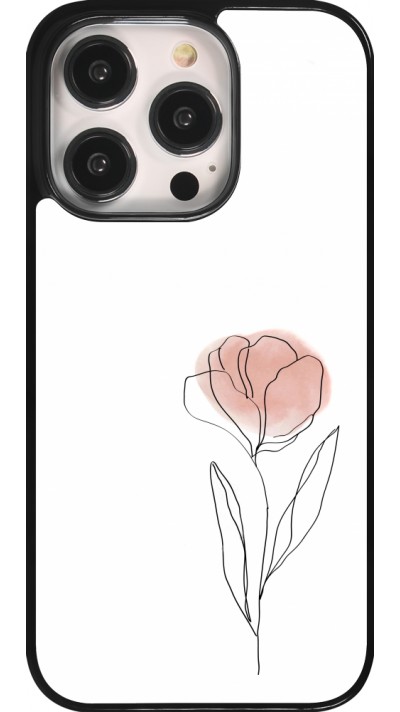 iPhone 14 Pro Case Hülle - Spring 23 minimalist flower