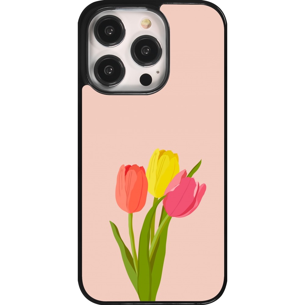 Coque iPhone 14 Pro - Spring 23 tulip trio