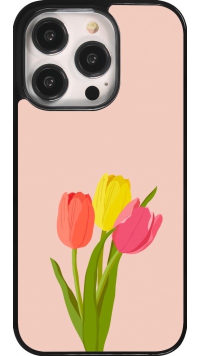 Coque iPhone 14 Pro - Spring 23 tulip trio