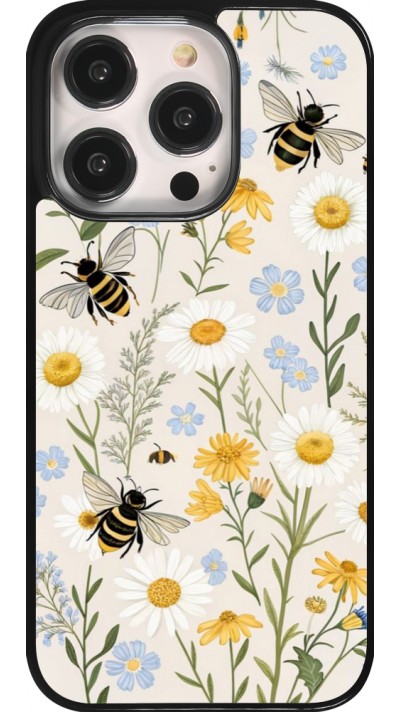 Coque iPhone 14 Pro - Pattern bees 2026