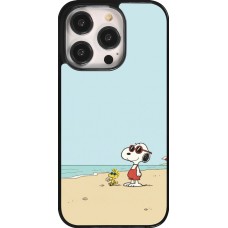 Coque iPhone 14 Pro - Snoopy on the beach Summer 2026