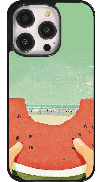Coque iPhone 14 Pro - Views through a watermelon Summer 2026