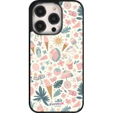 Coque iPhone 14 Pro - Summer Pink Pattern