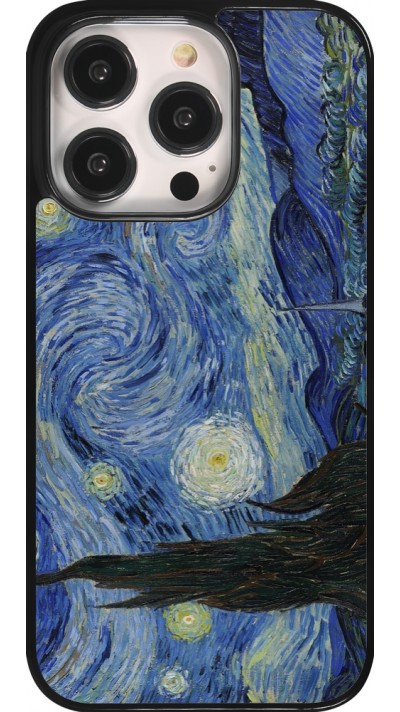 Coque iPhone 14 Pro - Tableau art - La Nuit étoilée - Van Gogh