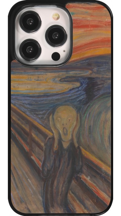 Coque iPhone 14 Pro - Tableau art - Le Cri - Edvard Munch