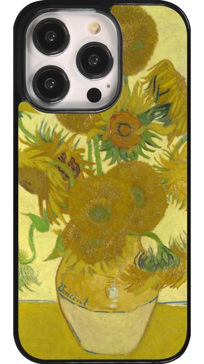 Coque iPhone 14 Pro - Tableau art - Les Tournesols - Van Gogh