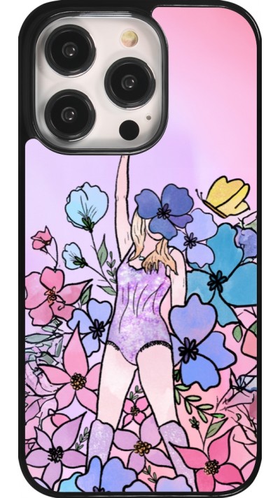 iPhone 14 Pro Case Hülle - Taylor Swift Sketch - Pink