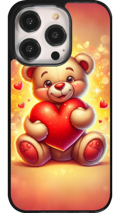 Coque iPhone 14 Pro - Valentine 2024 Teddy love