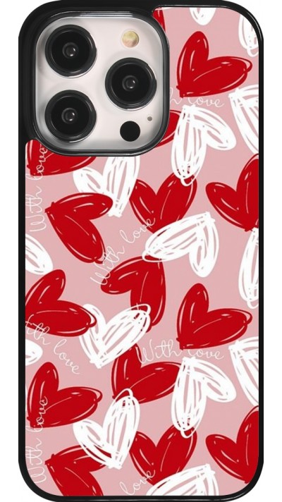Coque iPhone 14 Pro - Valentine 2024 with love heart