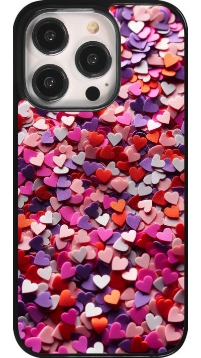 iPhone 14 Pro Case Hülle - Valentin 2025 Konfetti