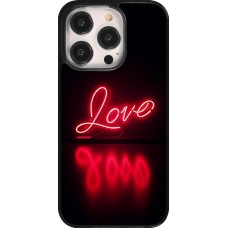 Coque iPhone 14 Pro - Valentine 2025 Neon Love