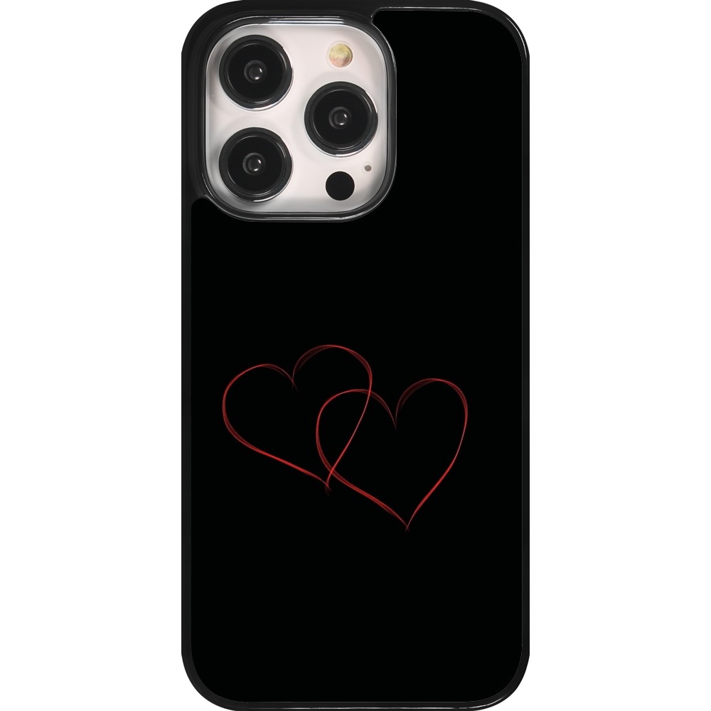 Coque iPhone 14 Pro - Valentine 2023 attached heart