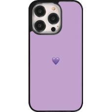 iPhone 14 Pro Case Hülle - Valentine 2023 purpule single heart