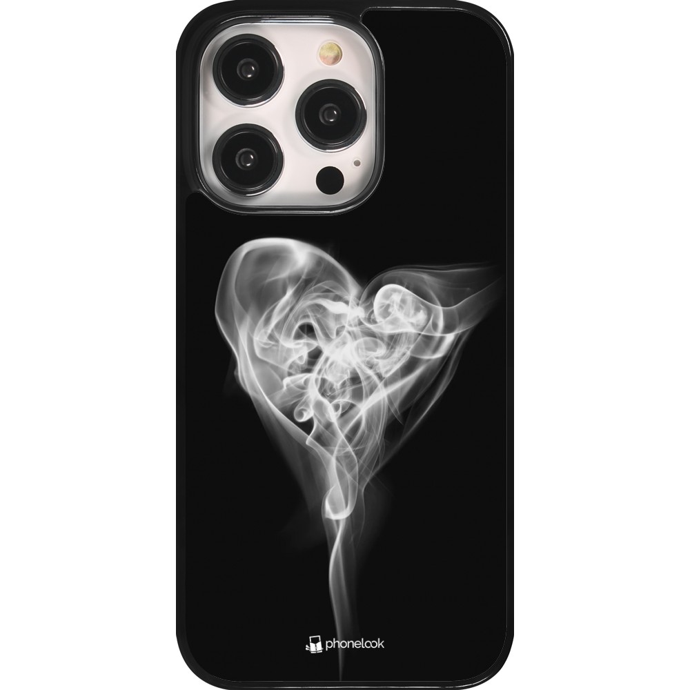 Coque iPhone 14 Pro - Valentine 2022 Black Smoke