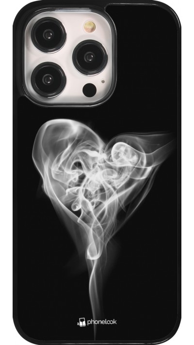 Coque iPhone 14 Pro - Valentine 2022 Black Smoke