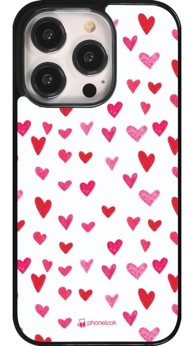 iPhone 14 Pro Case Hülle - Valentine 2022 Many pink hearts