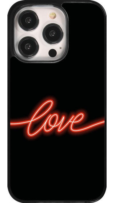 Coque iPhone 14 Pro - Valentine 2023 neon love