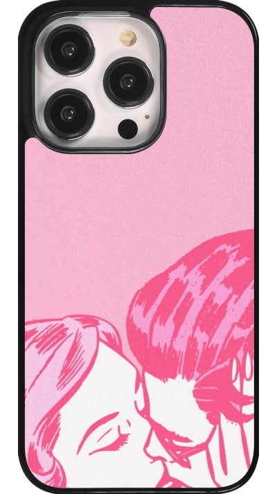 Coque iPhone 14 Pro - Valentine 2023 retro pink love