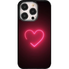 iPhone 14 Pro Case Hülle - Valentine 2023 single neon heart