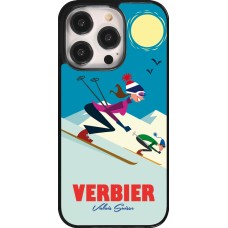 Coque iPhone 14 Pro - Verbier Ski Downhill
