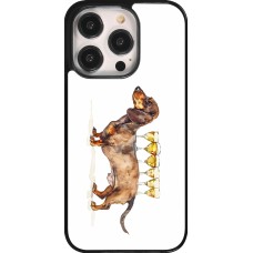 Coque iPhone 14 Pro - Wine Teckel