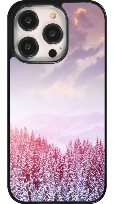 Coque iPhone 14 Pro - Winter 22 Pink Forest