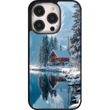 Coque iPhone 14 Pro - Winter 25 Winter house forest day