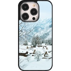 Coque iPhone 14 Pro - Winter 25 Winter snowy landscape