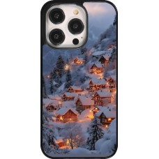 Coque iPhone 14 Pro - Winter 25 Winter snowy village
