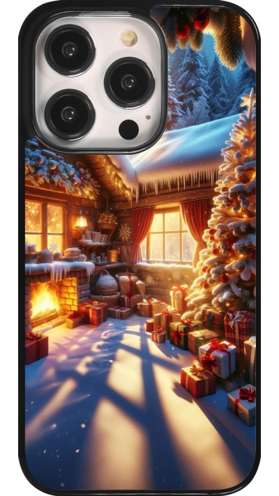 iPhone 14 Pro Case Hülle - Weihnachten Chalet Feerie