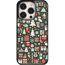 iPhone 14 Pro Case Hülle - Weihnachten 2023 Flachmuster