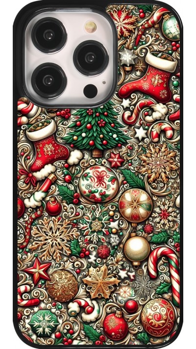 iPhone 14 Pro Case Hülle - Weihnachten 2023 Mikromuster