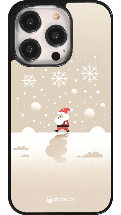 Coque iPhone 14 Pro - Noël 2023 Minimalist Santa