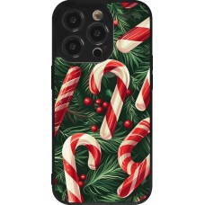 iPhone 14 Pro Case Hülle - Silikon schwarz Christmas 25 Xmas Stick
