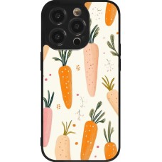 iPhone 14 Pro Case Hülle - Silikon schwarz Easter 2026 Illustration carrots