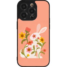 iPhone 14 Pro Case Hülle - Silikon schwarz Easter 2026 Rabbit collage